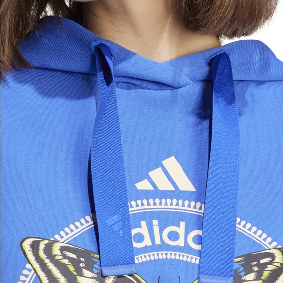 FARM Rio Move Like A Butterfly Blue Adidas Moletom - Picture 3 of 7